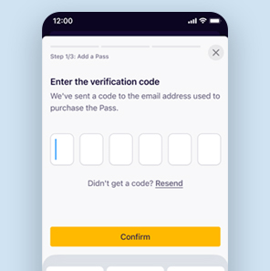 Voer de verificatiecode in op het scherm in stap 1.