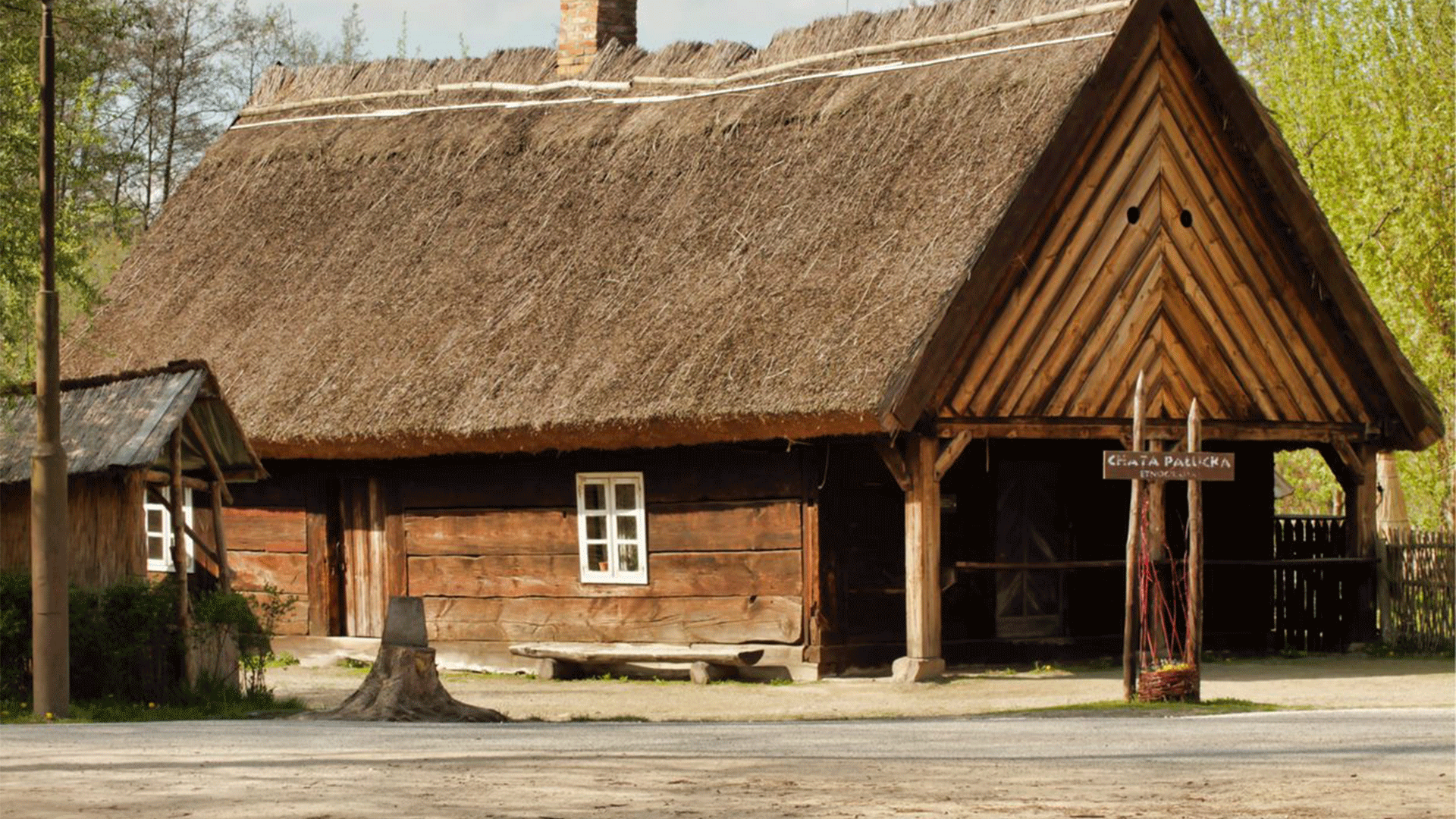 A historic house at the Biskupin Museum