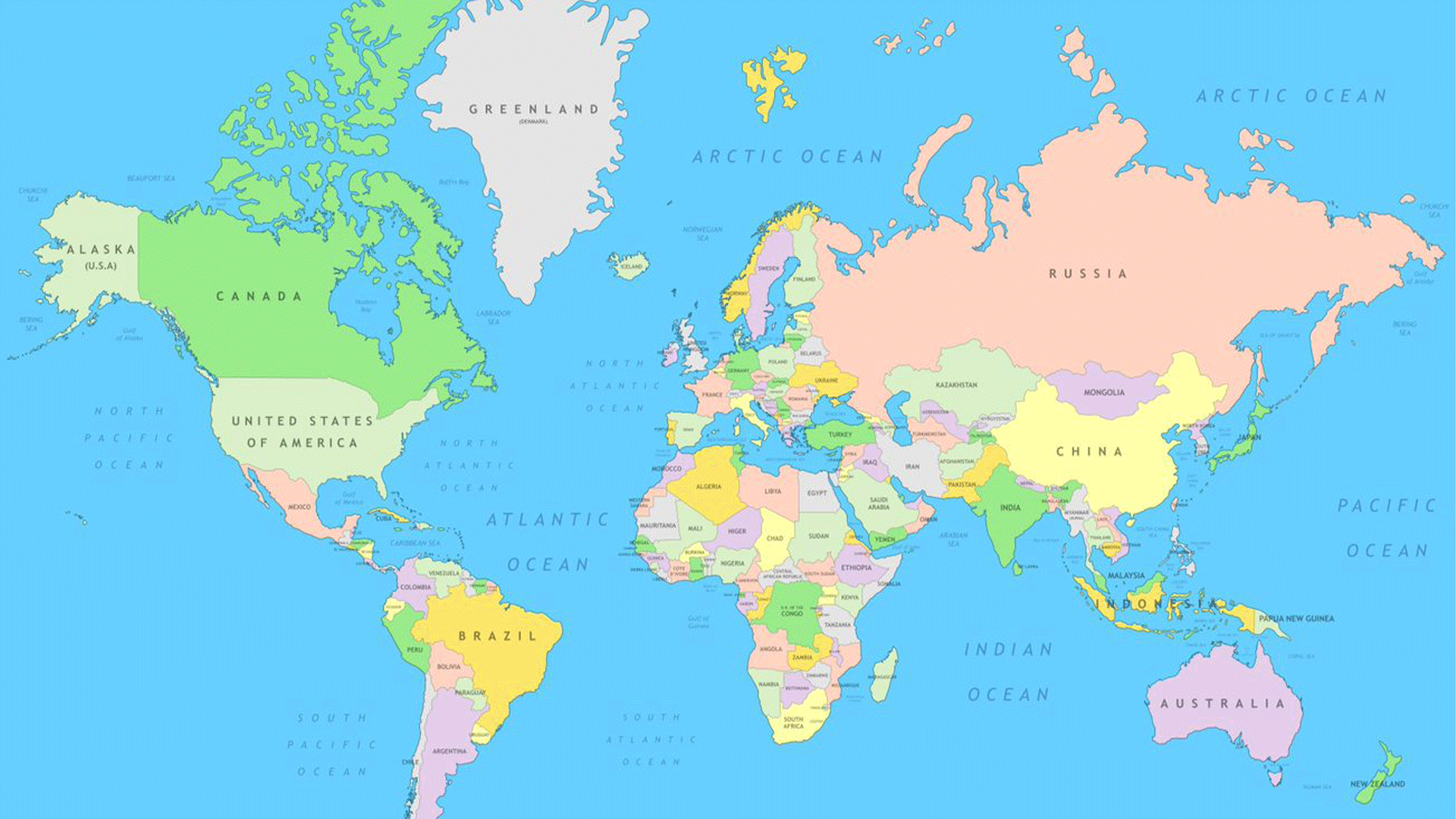 political-world-map-mercator-projection