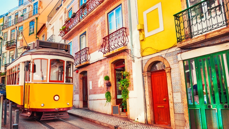 portugal-lisbon-tram-street
