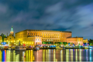 Stockholm Palace by night