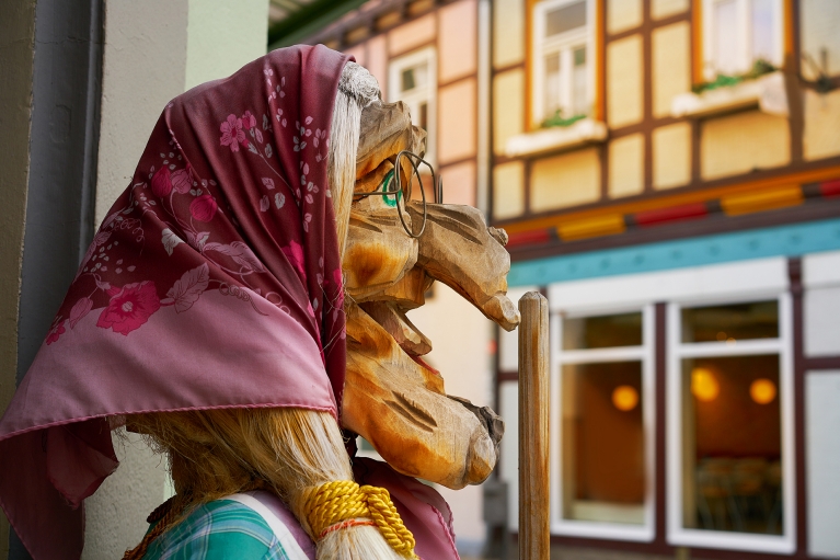 Wernigerode traditional witch puppets
