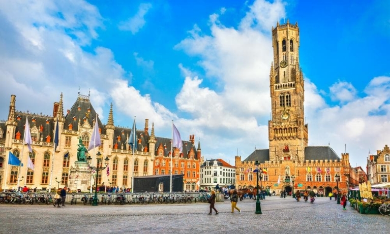 The Market Square and Belfort in Bruges