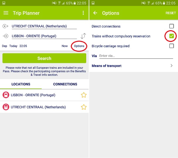 Interrail Rail Planner App Interrail.eu