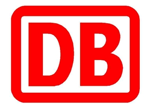Logo de la empresa ferroviaria alemana DB