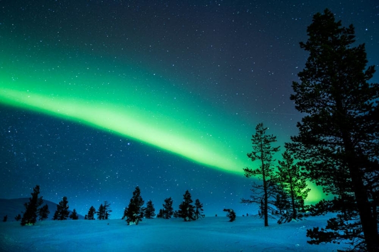 A caccia dell'Aurora boreale in Lapponia