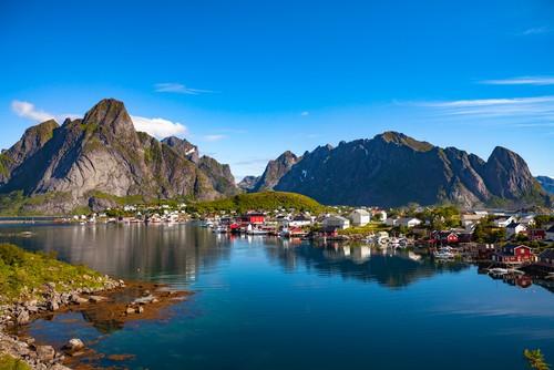 Isole Lofoten in estate