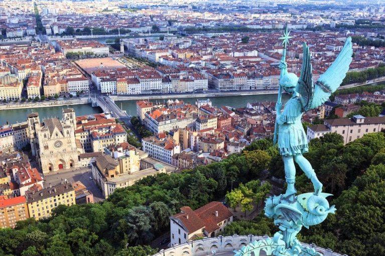 Scenic view of Lyon