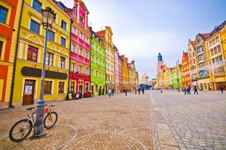 City centre of Wroclaw