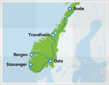 Mappa interrail