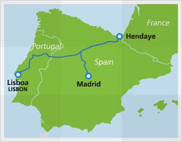 portugal train trains map routes interrail eu rail night