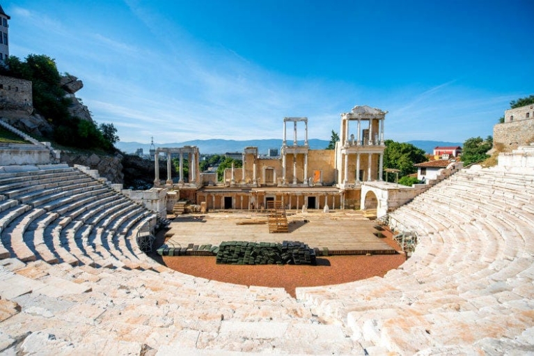 The Roman theatre of Philippopolis in Plovdiv