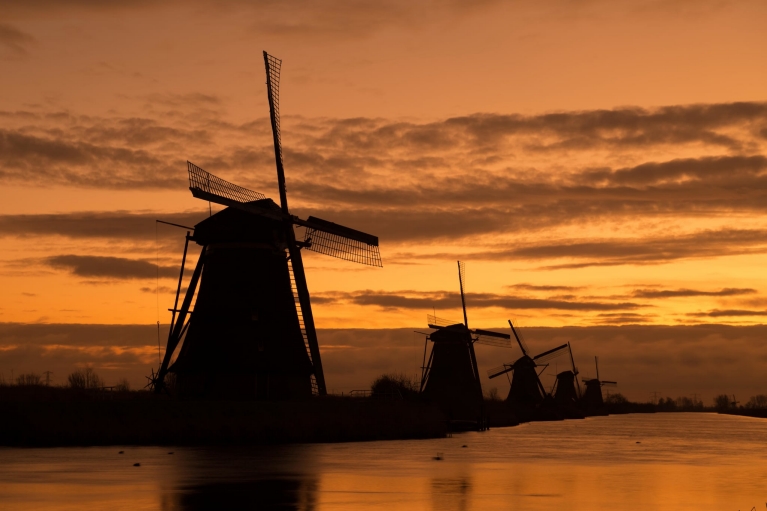 Moulins à vent à Kinderdijk
