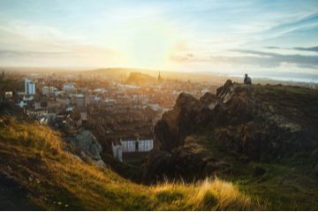 Arthur's Seat bei Sonnenaufgang