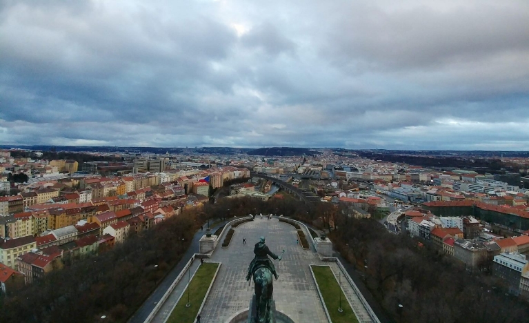 Vistas desde el monte Vítkov, Praga
