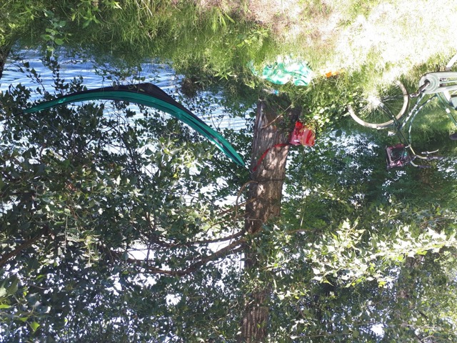 La hamaca de Linda en la Isla del Danubio