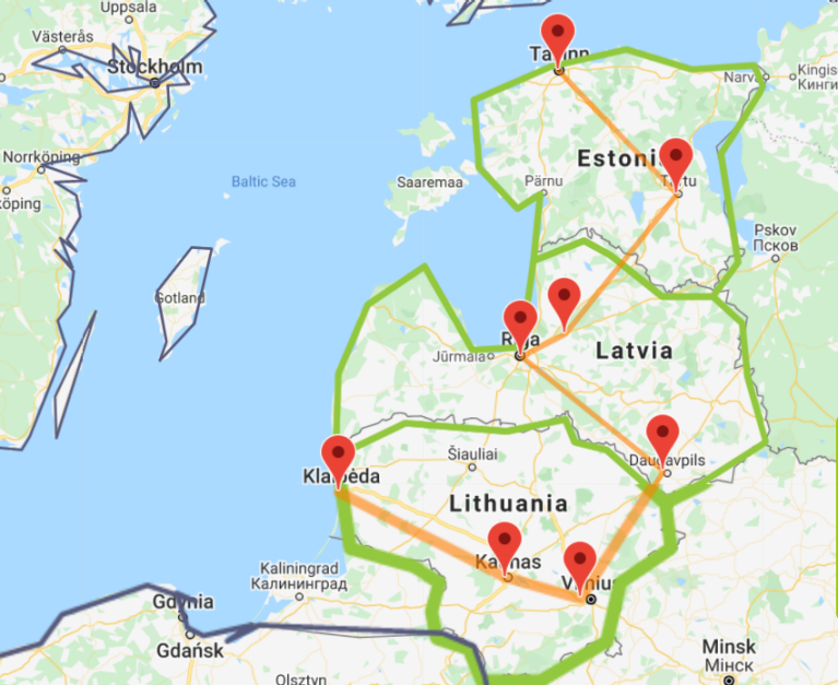Baltic itinerary