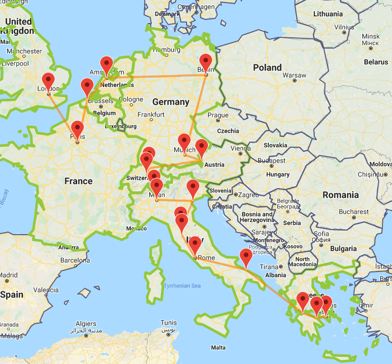 Interrailing Month Europe Interrail Itinerary | Interrail.eu