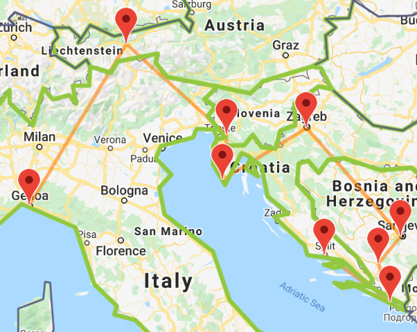 Balkans for beginners map