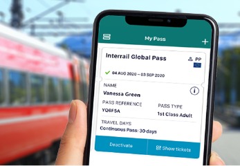 Interrail mobile Global Pass