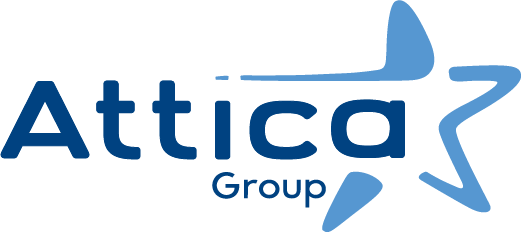 Logo van de Attica Group, Griekenland