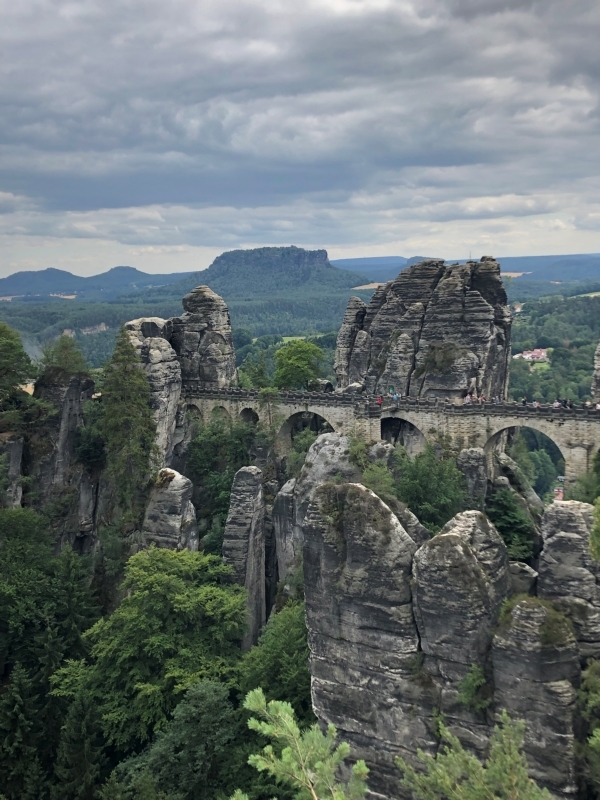 Le pont de la Bastei en Suisse saxonne (par Abi Motais)