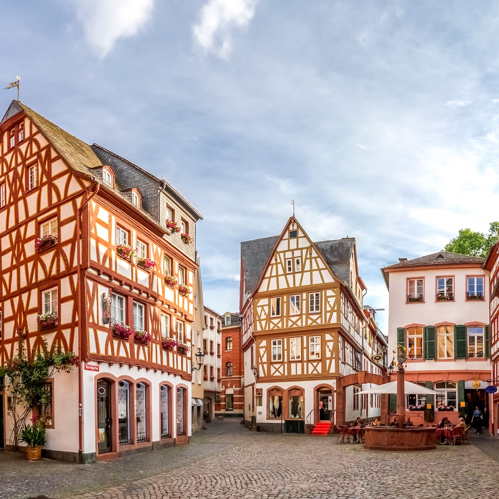 Les maisons à colombages de Kirschgarten, à Mayence