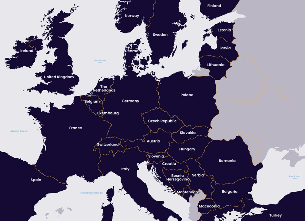 Kaart van Europa